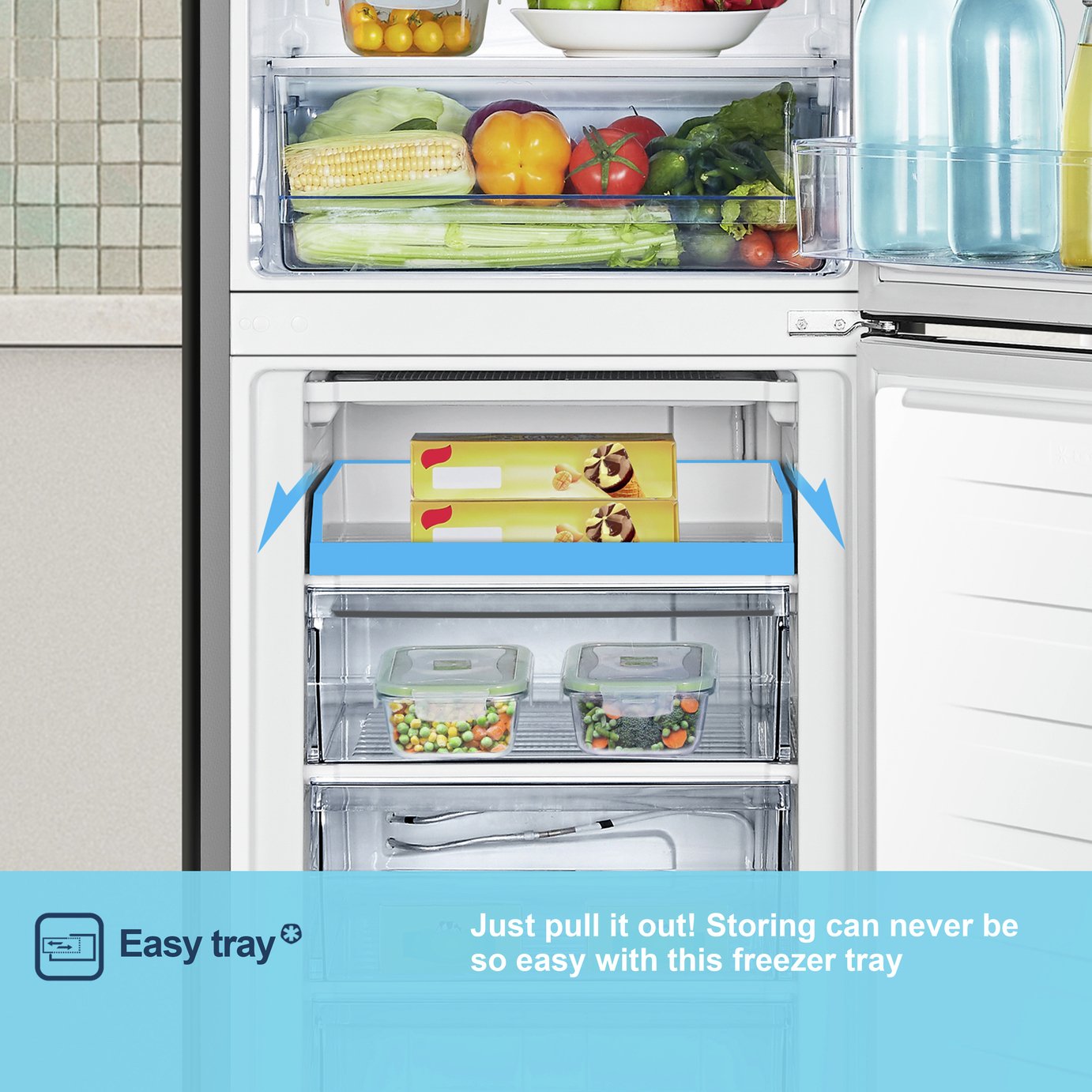 Fridgemaster MC55240ES Fridge Freezer - Silver