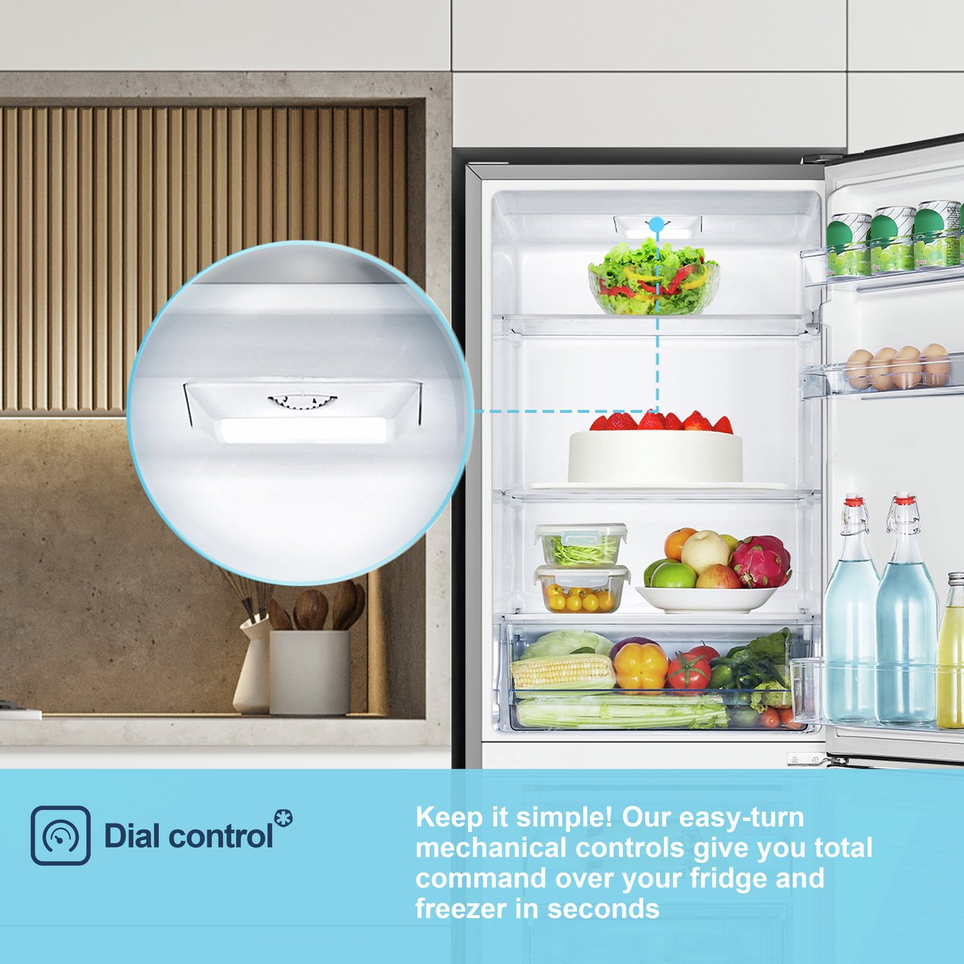 Fridgemaster MC55240ES Fridge Freezer - Silver