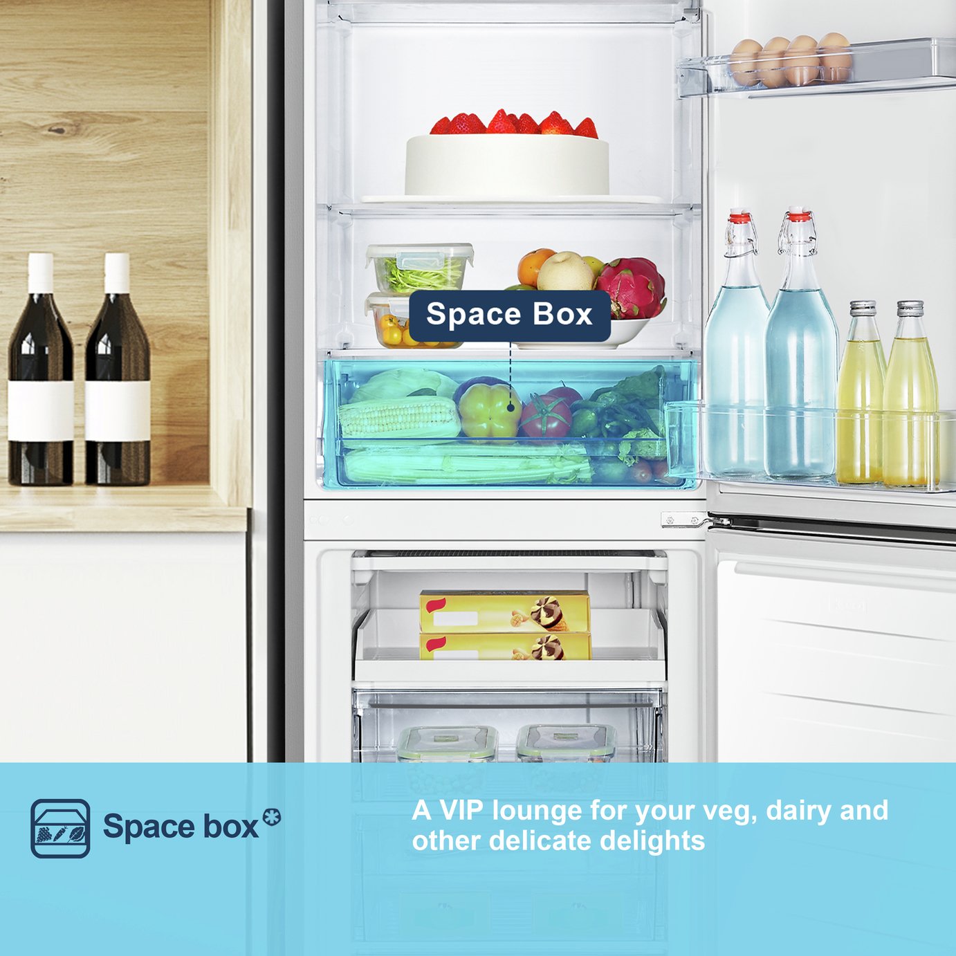Fridgemaster MC55240ES Fridge Freezer - Silver