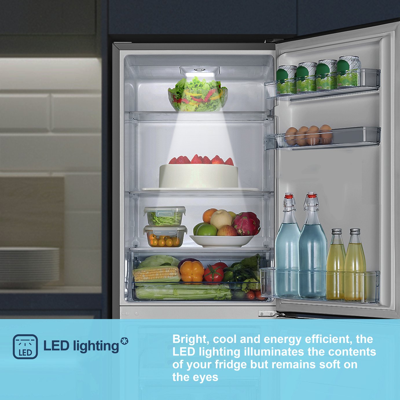 Fridgemaster MC55240ES Fridge Freezer - Silver