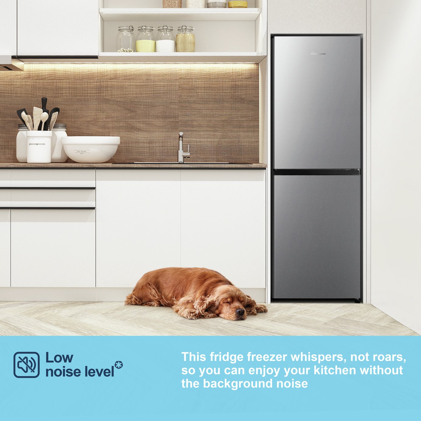 Fridgemaster MC55240ES Fridge Freezer - Silver