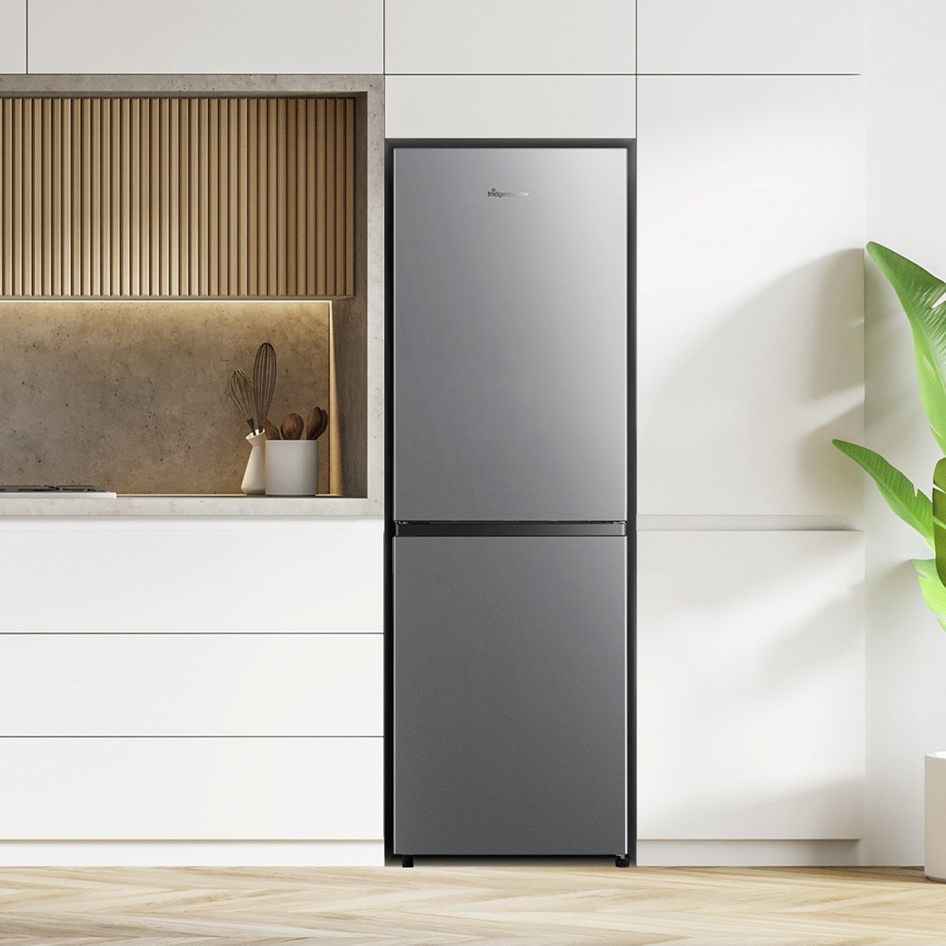 Fridgemaster MC55240ES Fridge Freezer - Silver