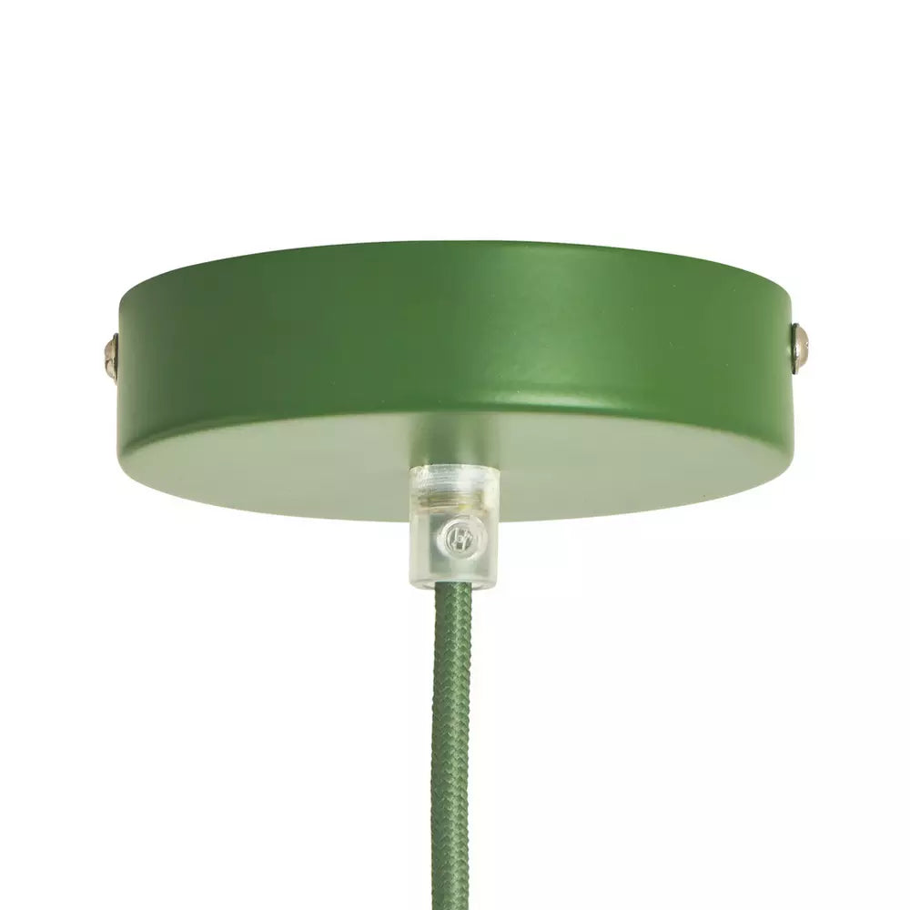 Habitat Metal Pendant Light - Green