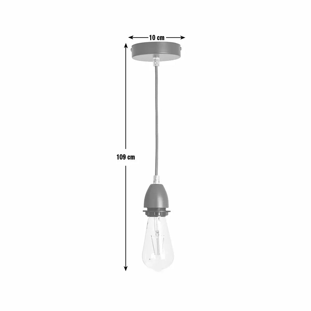 Habitat Metal Pendant Light - Green
