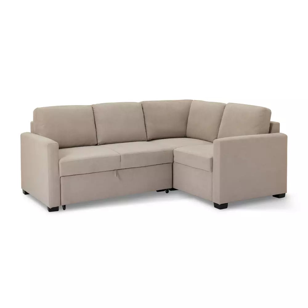 Habitat Reagan Fabric Right Hand Corner Sofa Bed - Natural