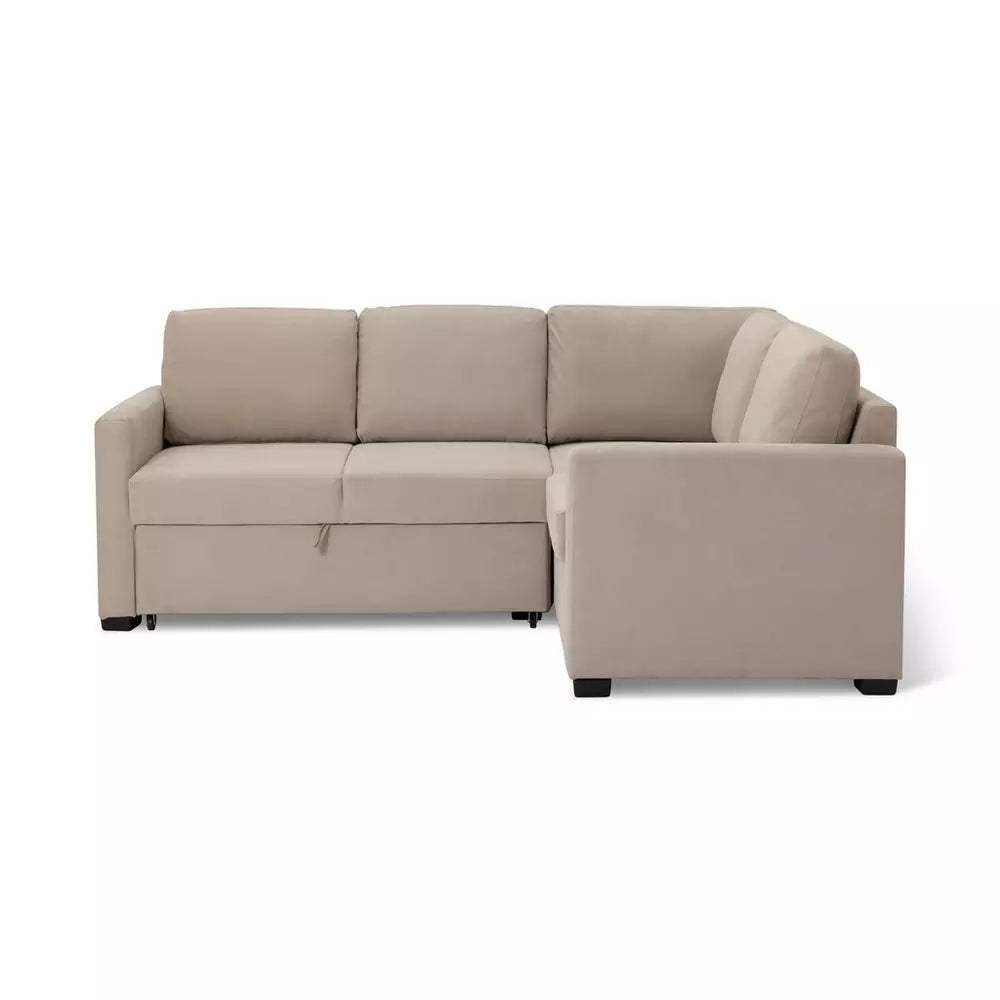 Habitat Reagan Fabric Right Hand Corner Sofa Bed - Natural