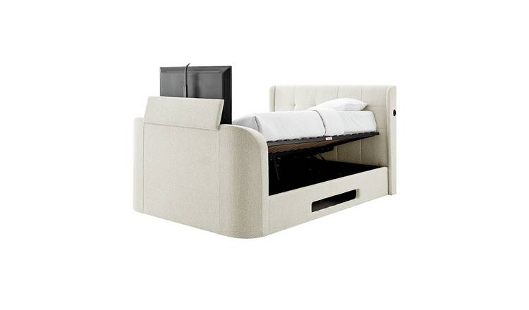 Koble Wafer Kingsize Smart TV Bed - Cream