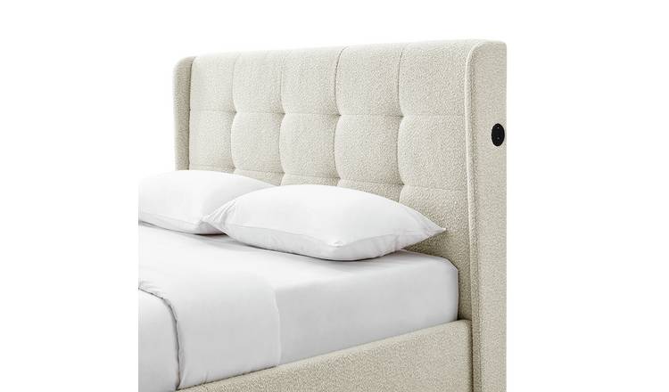 Koble Wafer Kingsize Smart TV Bed - Cream