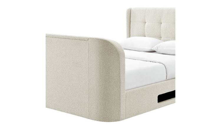 Koble Wafer Kingsize Smart TV Bed - Cream