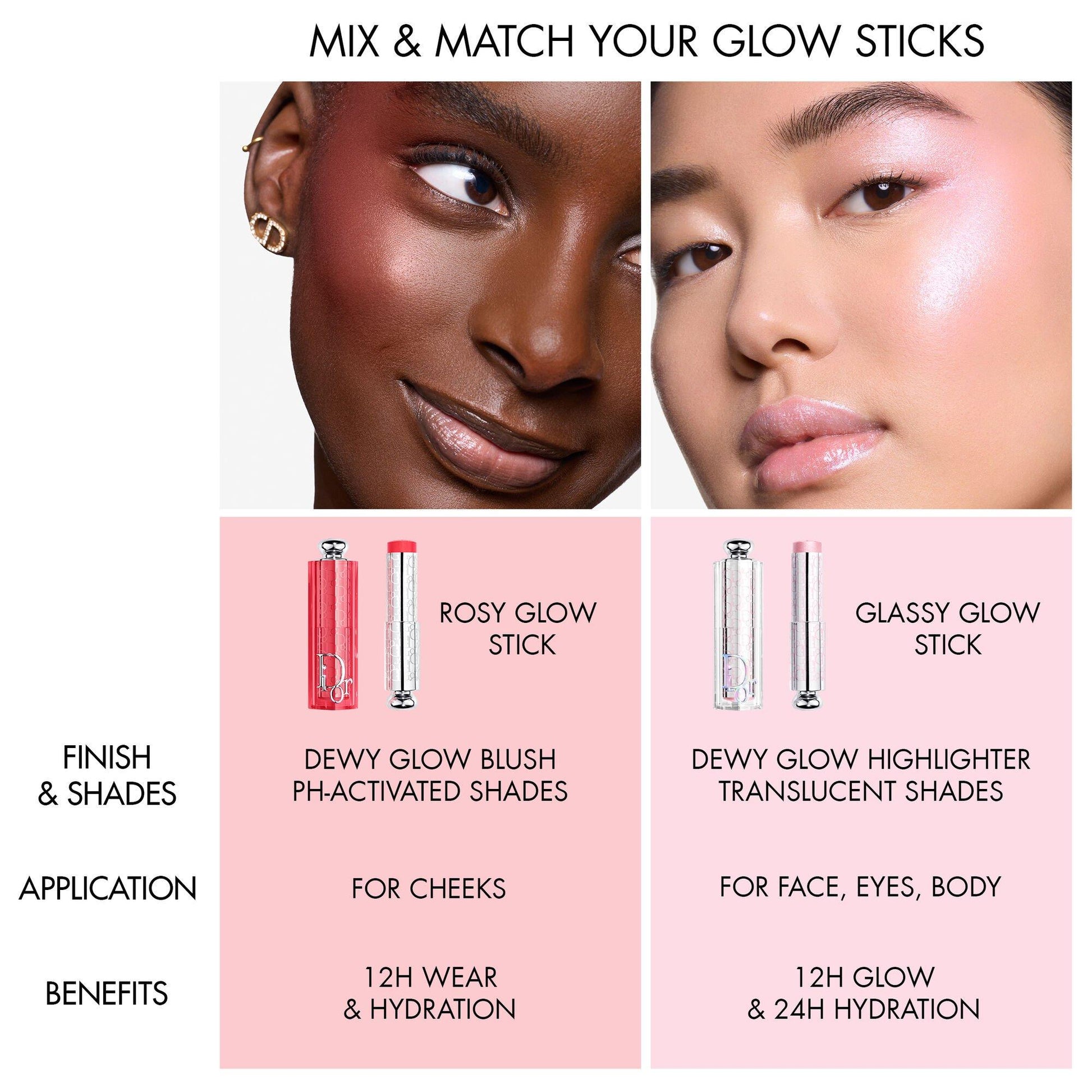 DIOR Dior Backstage Glassy Glow Stick Multi-use balmy highlighter stick