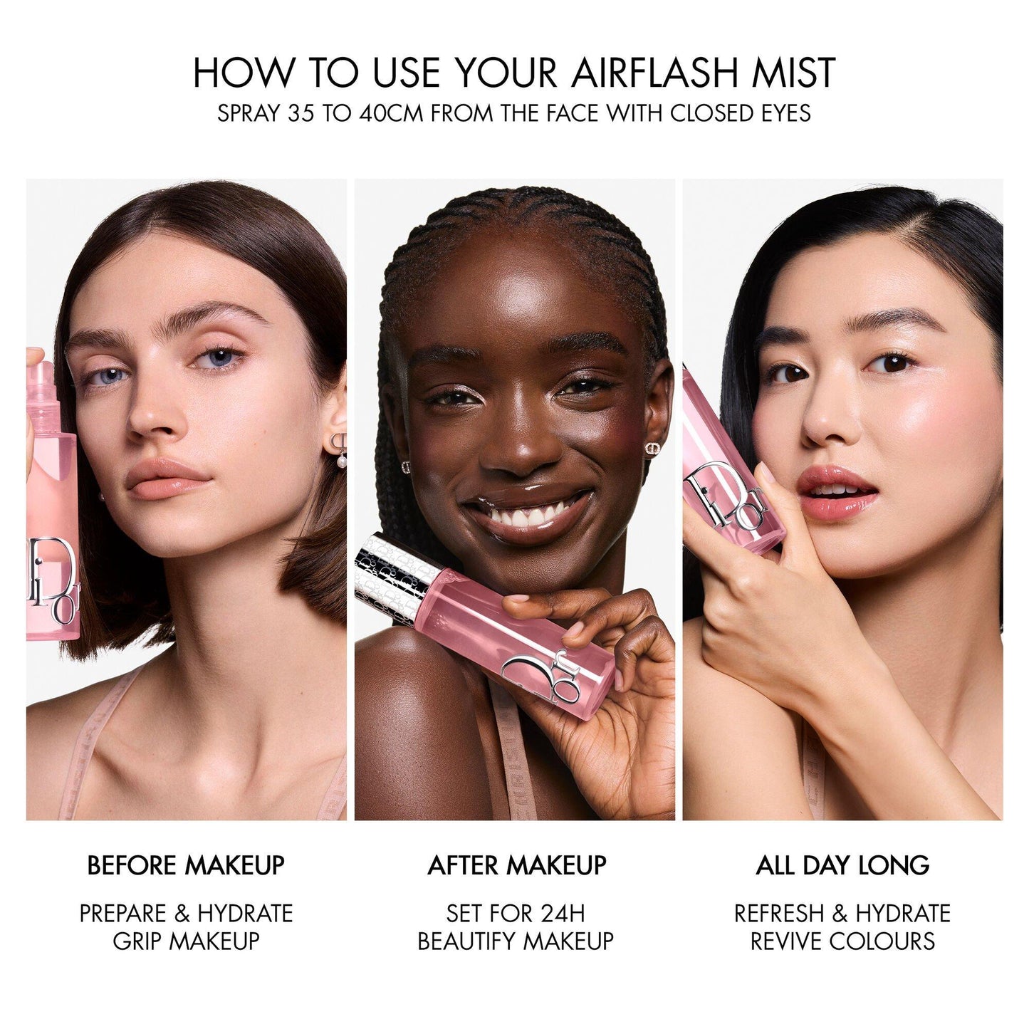 DIOR Dior Backstage Airflash Mist Multi-use makeup setting mist - 24h Wear and Hydration 100ml