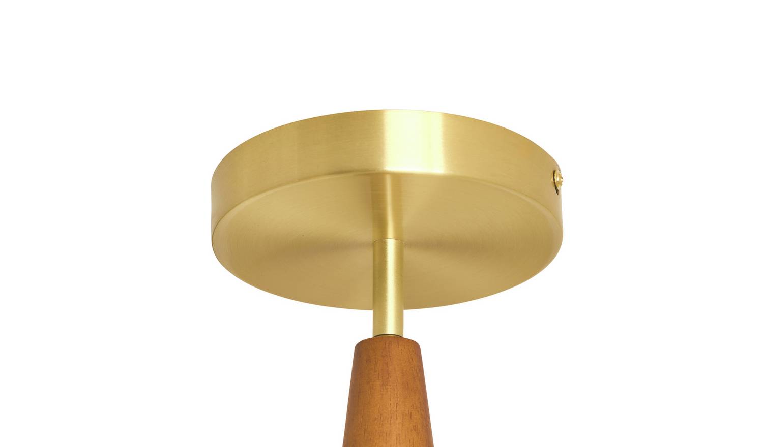 Habitat Century Wood 3 Light Flush Ceiling Light - Natural