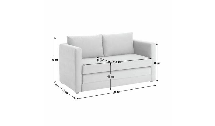 Argos Home Lucy Fabric Sofa Bed - Charcoal