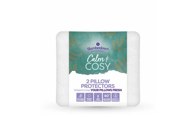 Slumberdown Calm & Cosy Pair of Pillow Protectors