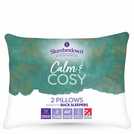 Slumberdown Calm & Cosy Medium Pillow - 2 Pack