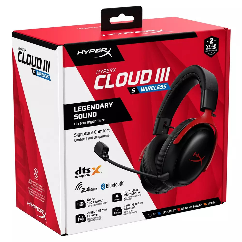 HyperX Cloud III S Wireless Gaming Headset PS, Switch & PC