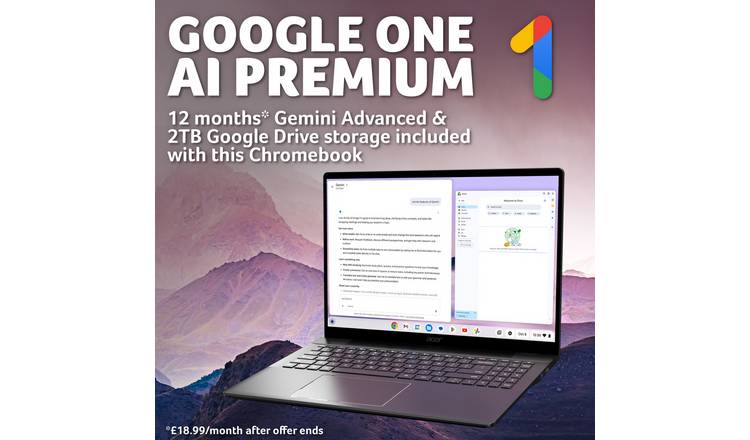 Acer CB516-1H 16in Intel i5 8GB 256GB Chromebook Plus