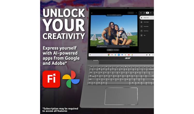 Acer CB516-1H 16in Intel i5 8GB 256GB Chromebook Plus
