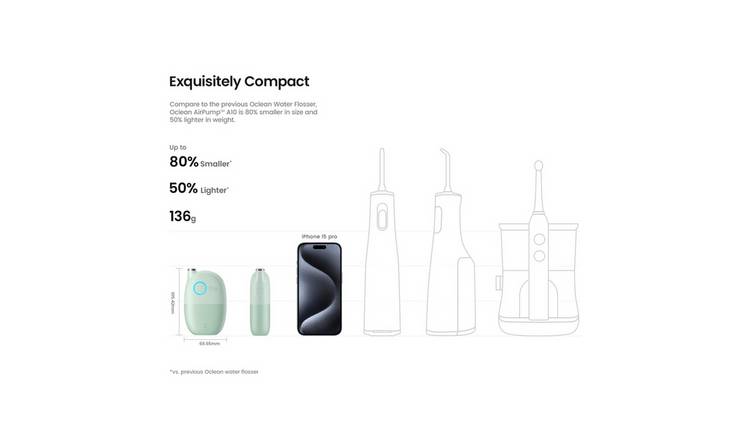 Oclean A10 AirPump Water Flosser - White