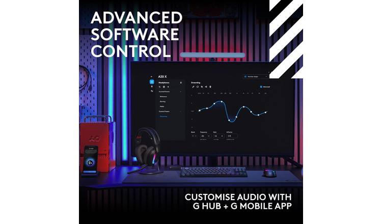 Logitech G Astro A20 X PS5, Xbox, Switch, PC RGB Headset