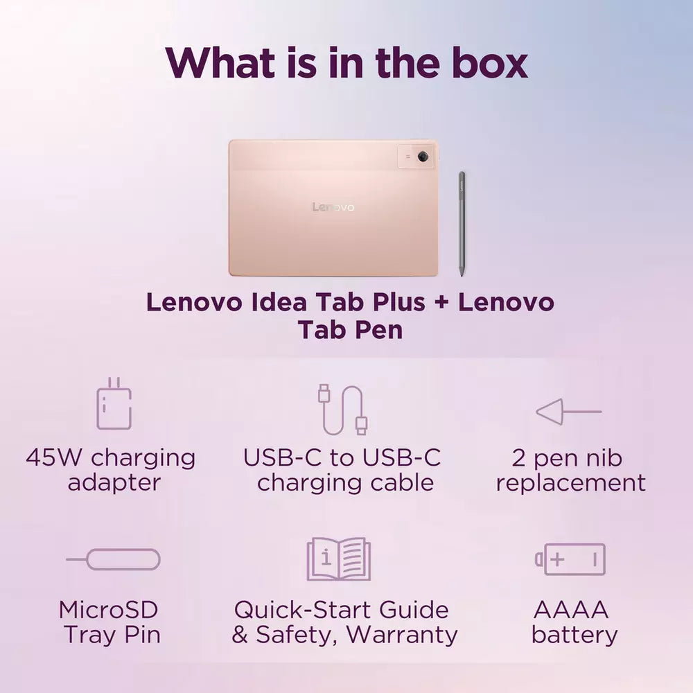 Lenovo Idea Tab Plus 12.1 Inch 256GB Wi-Fi Tablet & Tab Pen