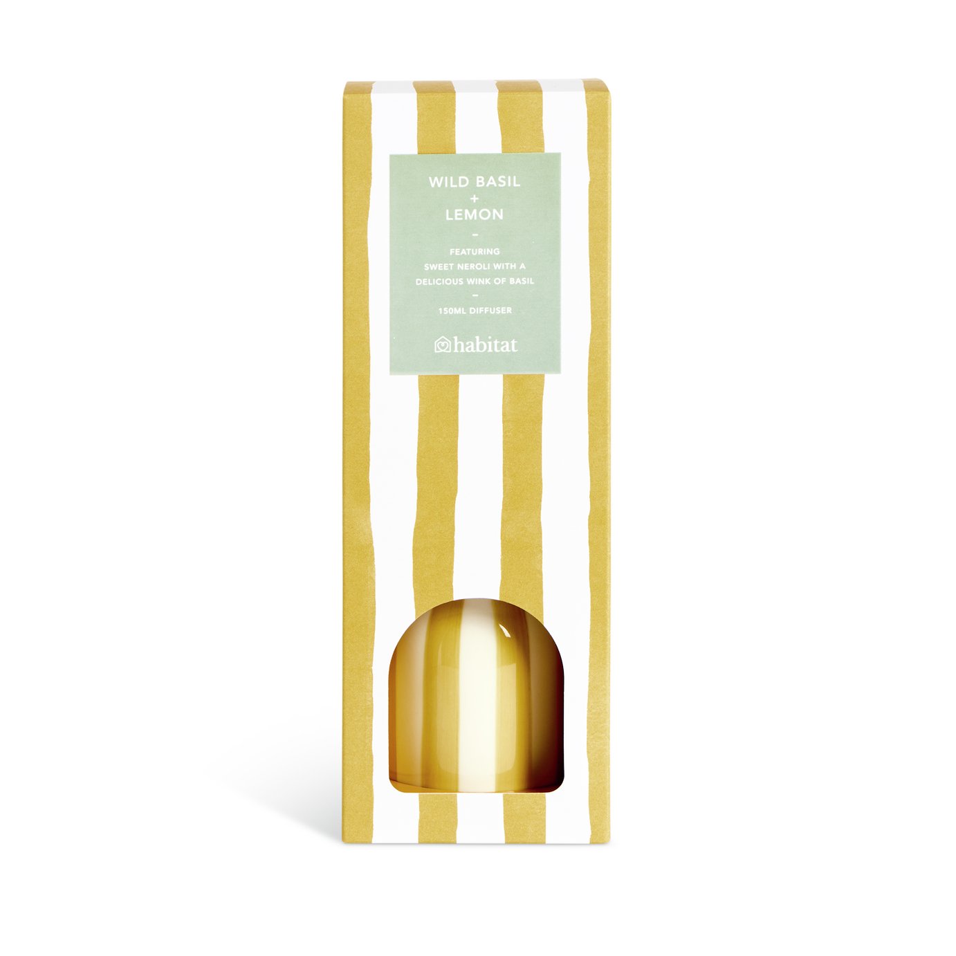 Habitat 150ml Ceramic Reed Diffuser - Wild Basil & Lemon