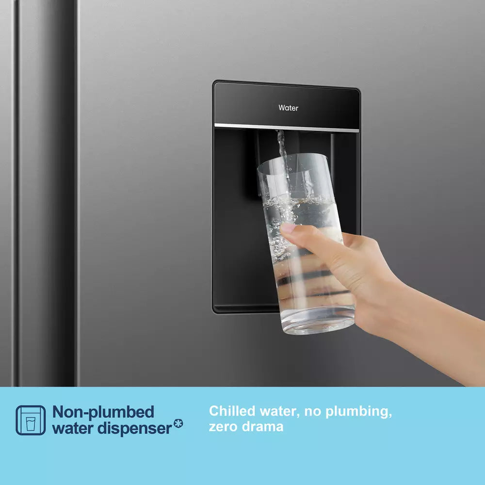 Fridgemaster MS91558DES American Fridge Freezer - Silver