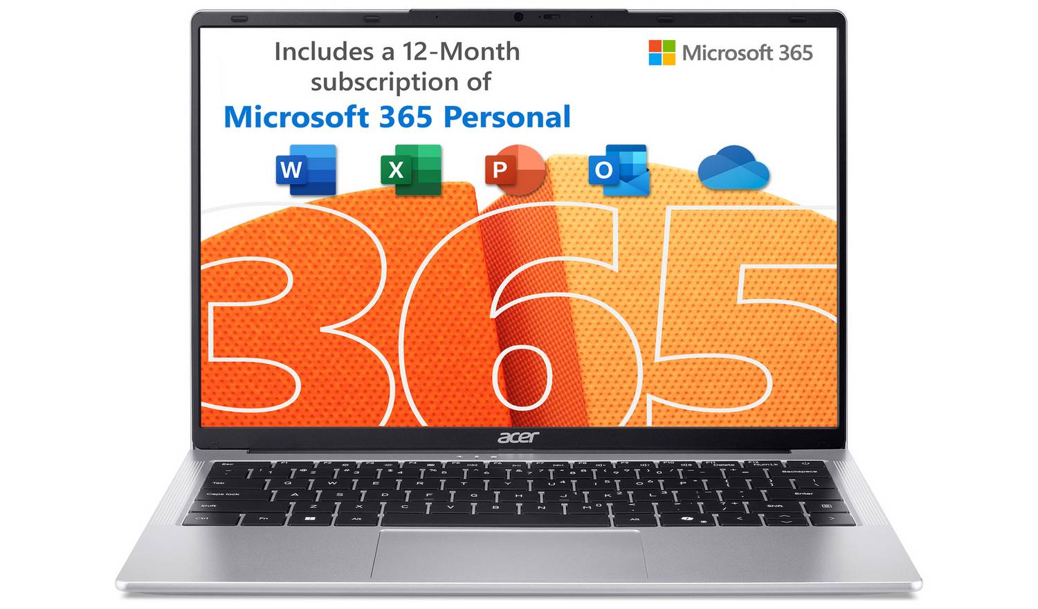 Acer Aspire Lite 14 14in Intel N 4GB 128GB Laptop - Silver
