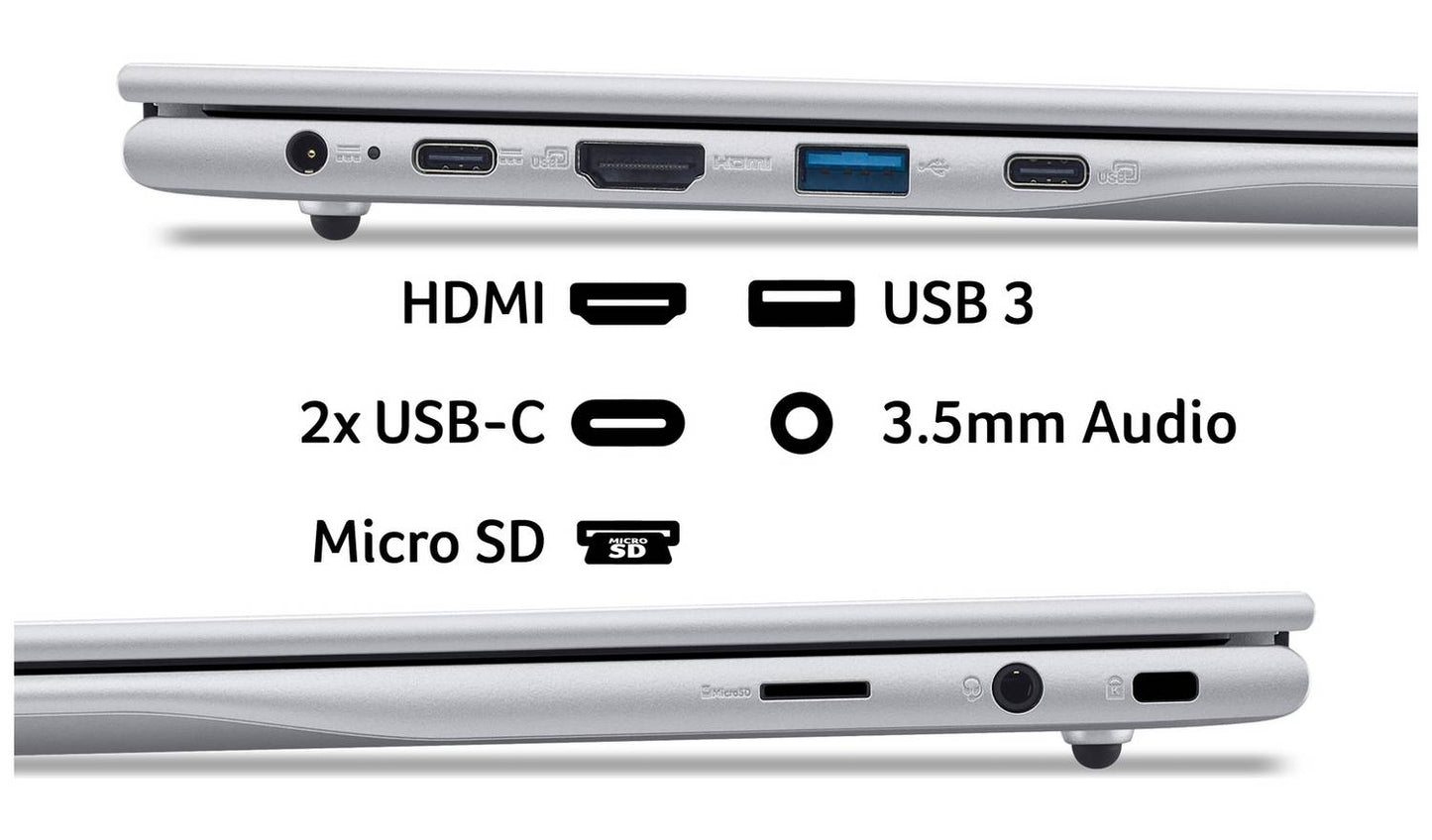 Acer Aspire Lite 14 14in Intel N 4GB 128GB Laptop - Silver