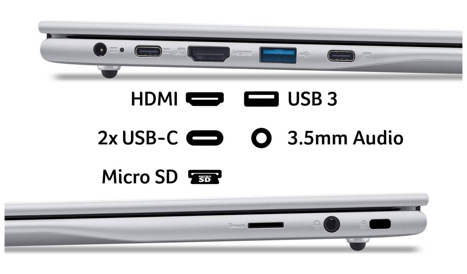 Acer Aspire Lite 14 14in Intel N 4GB 128GB Laptop - Silver