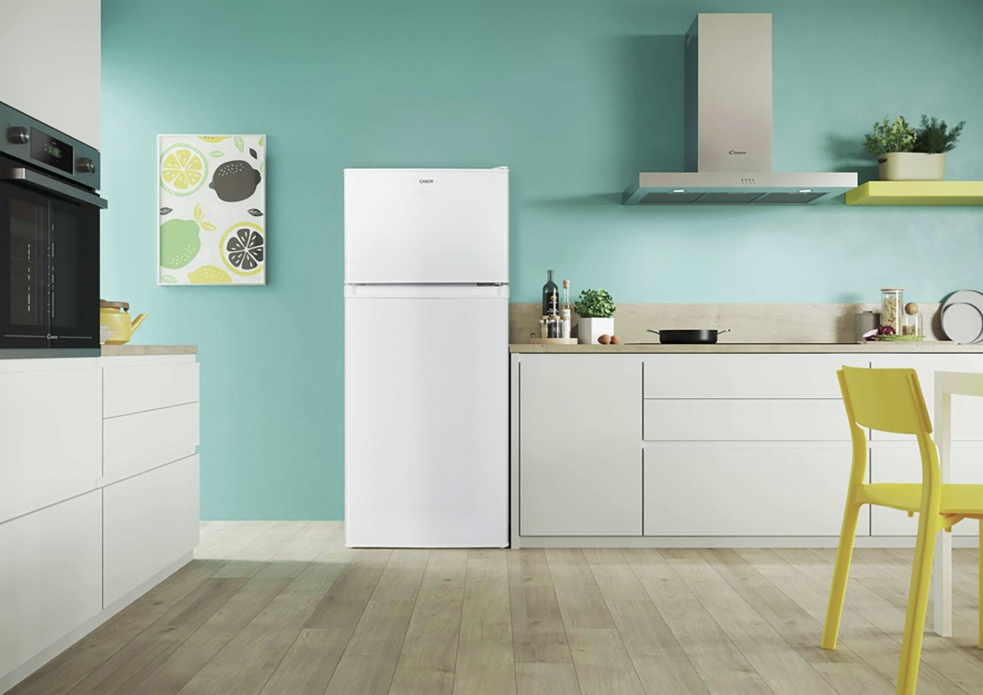Candy CDH1S313EWK Top Mount Fridge Freezer - White