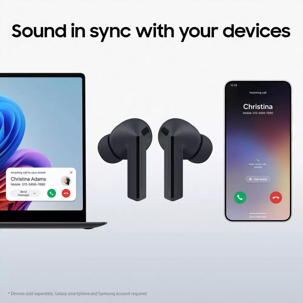 Samsung Galaxy Buds3 FE True Wireless In-Ear Earbuds - Black