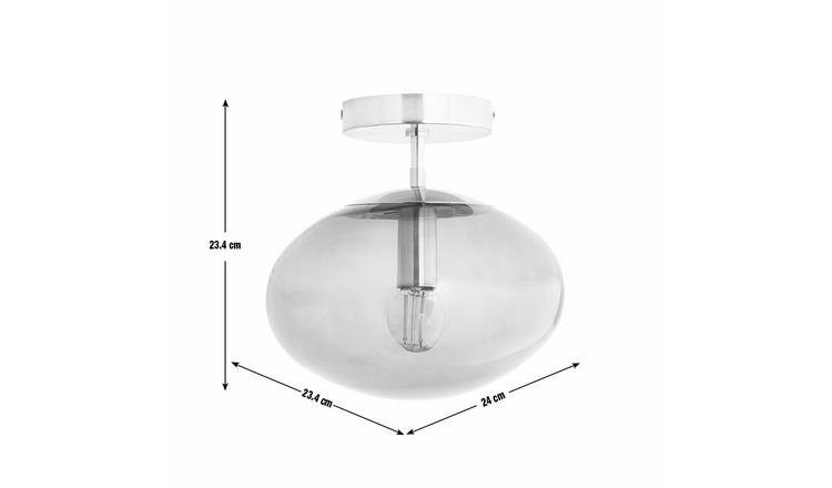 Habitat Honey Glass Pendant Light - Brown