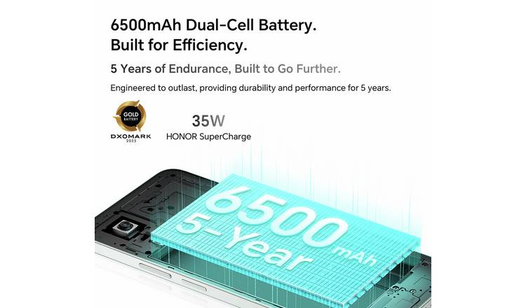 SIM Free HONOR 400 Smart 4G 128GB AI Mobile Phone - Black