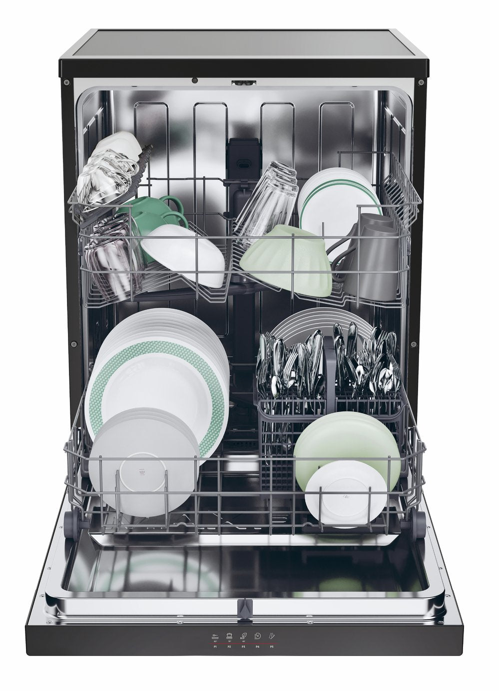 Hoover HF 3C7L0B 80 Full Size Dishwasher - Black