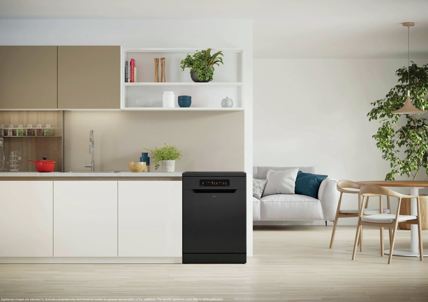 Hoover HF 3C7L0B 80 Full Size Dishwasher - Black