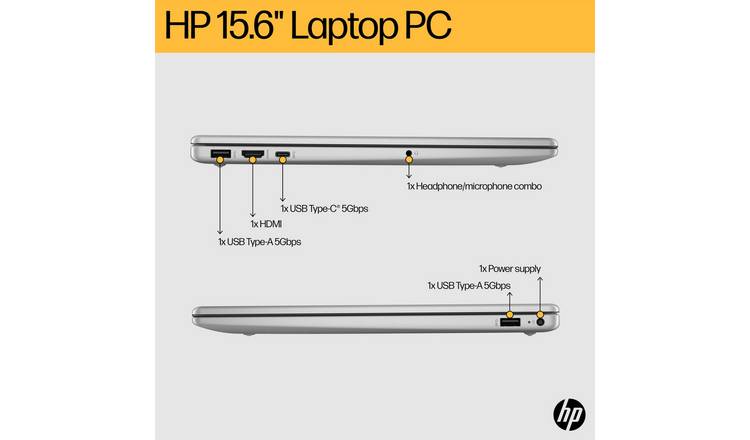 HP 15-fc0059na 15.6in AMD Ryzen 7 16GB 1TB Laptop - Silver