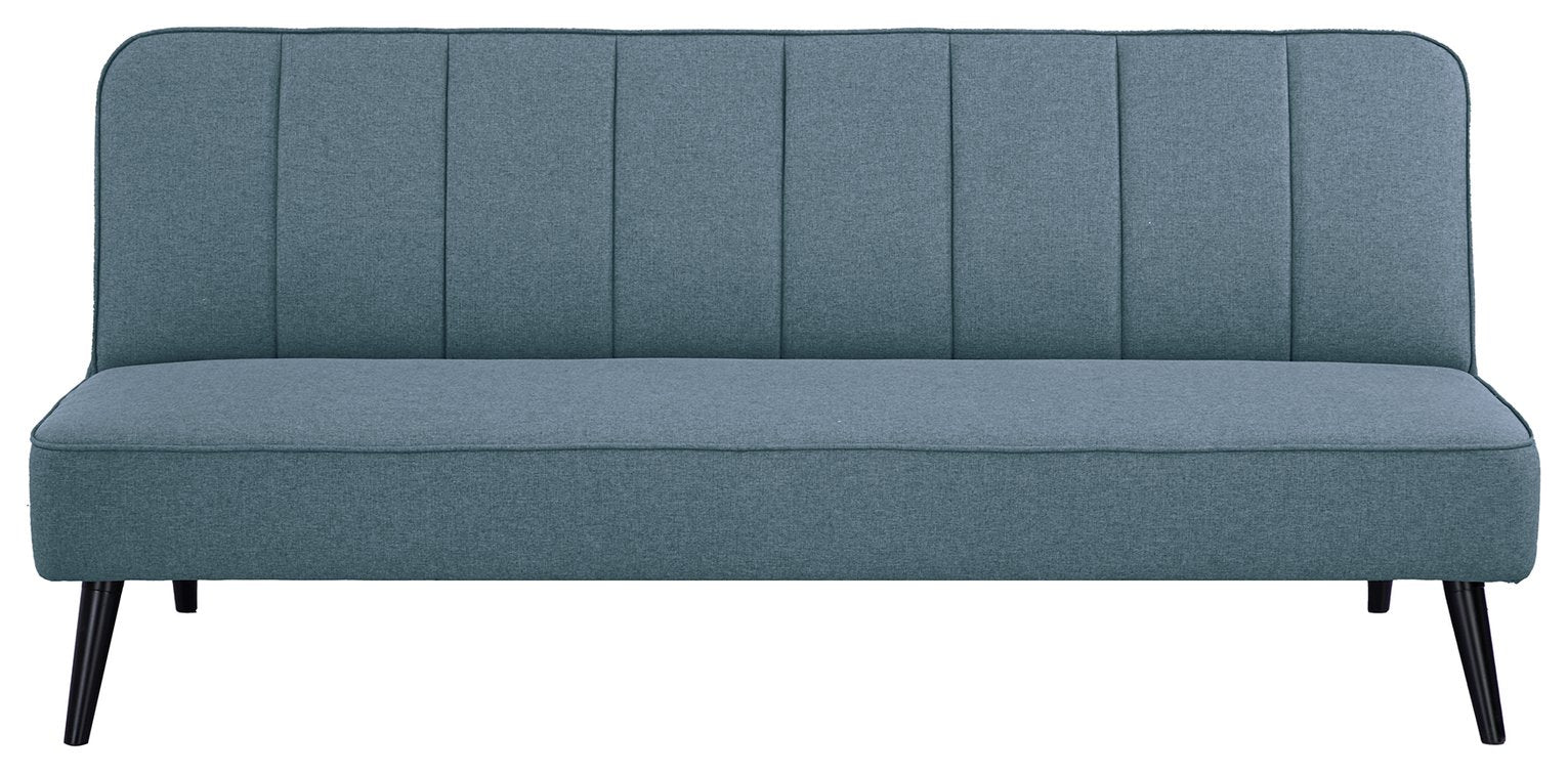 Argos Home Denzel Fabric Clic Clac Sofa Bed - Navy
