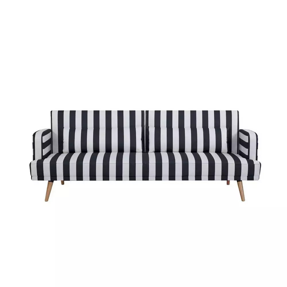 Argos Home Andy Fabric Clic Clac Sofa Bed - Black & White