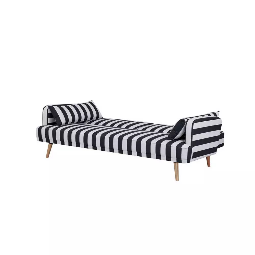 Argos Home Andy Fabric Clic Clac Sofa Bed - Black & White
