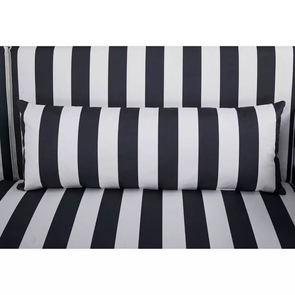 Argos Home Andy Fabric Clic Clac Sofa Bed - Black & White