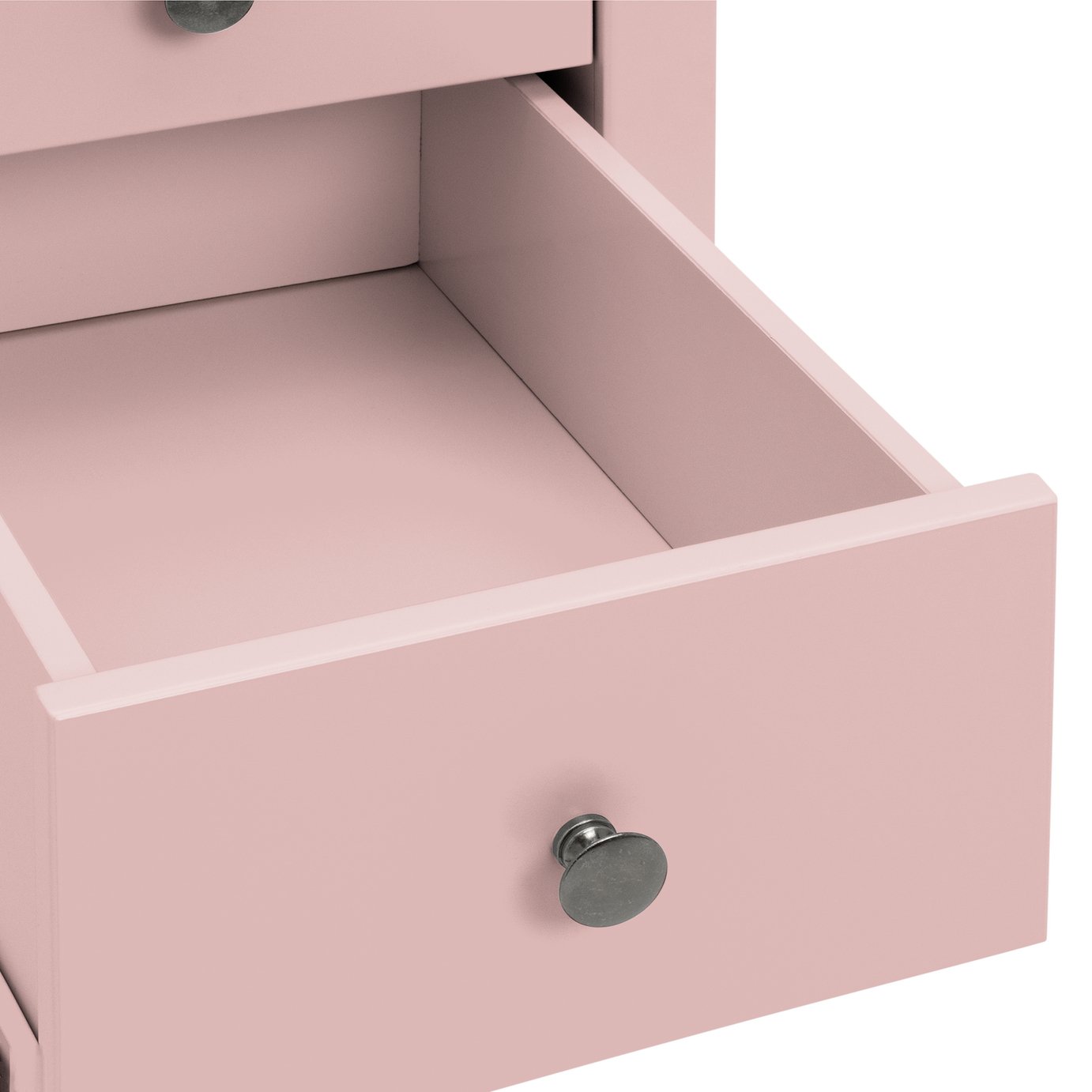 Argos Home Minato 3 Drawer Bedside Table - Pink