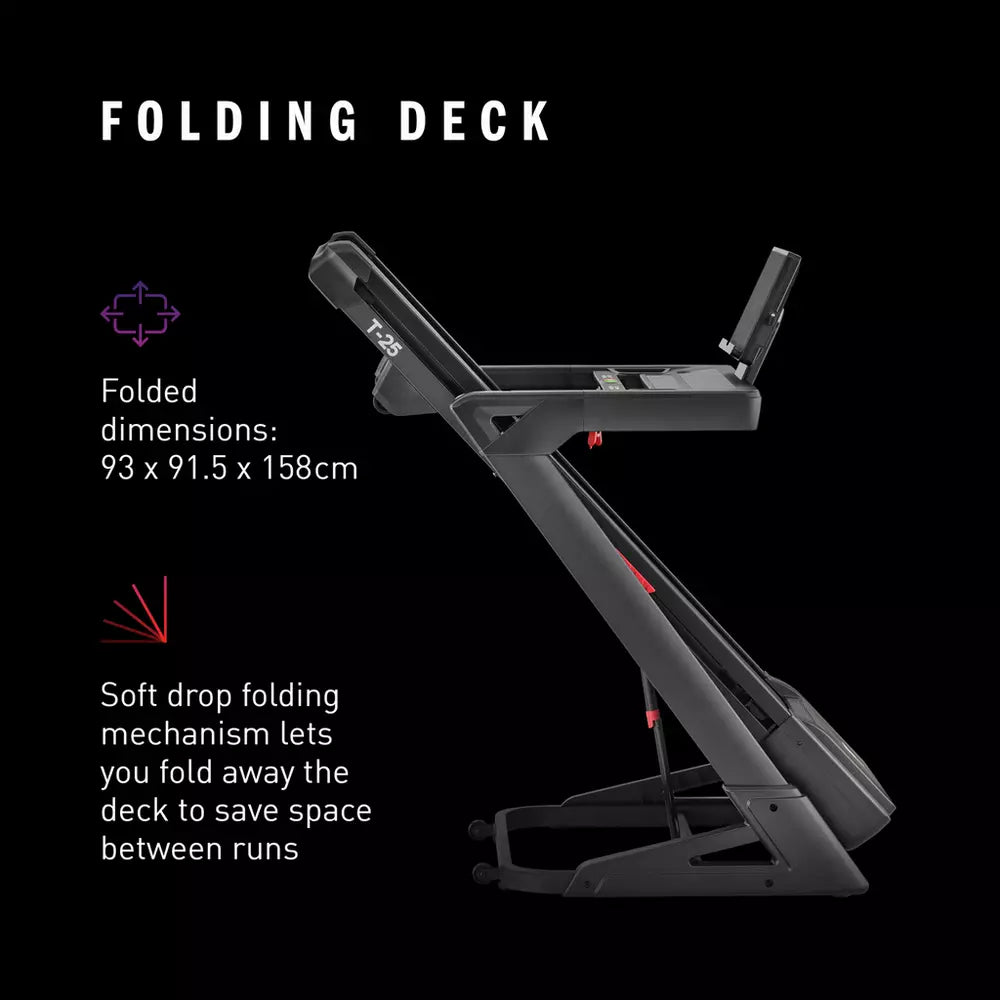 Adidas T-25 Folding Treadmill with Incline and Bluetooth