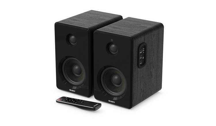Majority D40 Bookshelf Bluetooth Speakers - Black