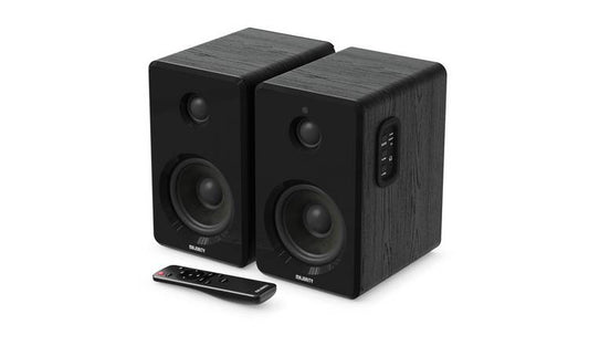 Majority D40 Bookshelf Bluetooth Speakers - Black