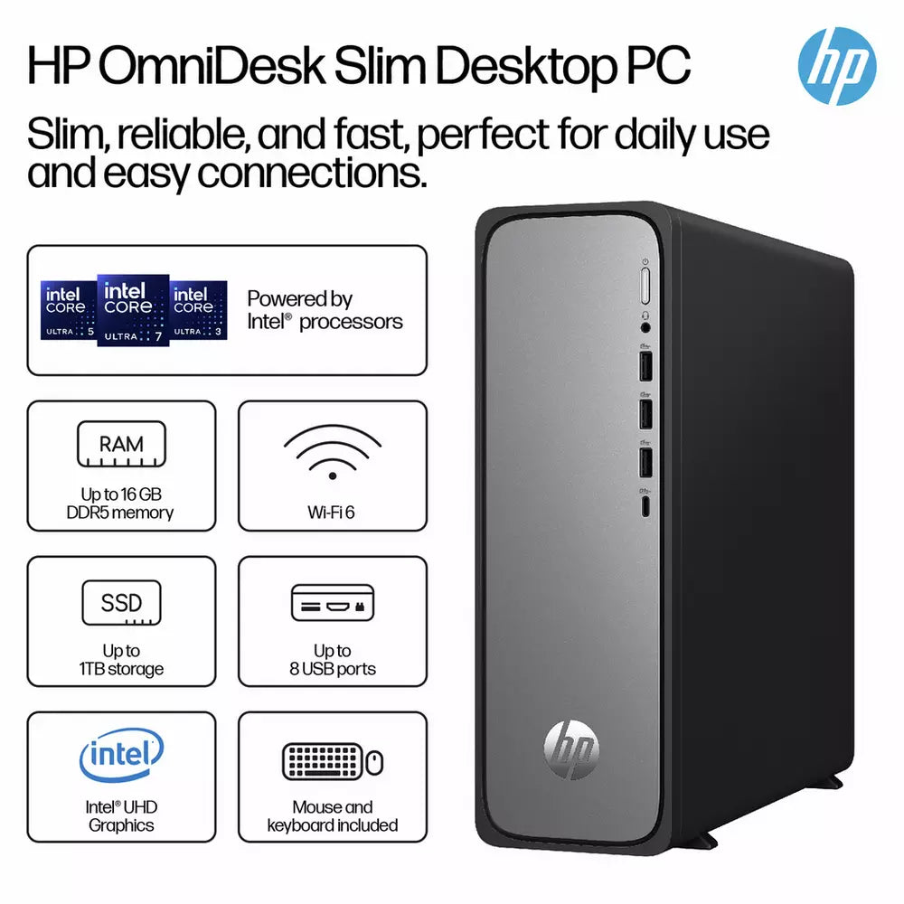 HP S03-0009na Intel Core i5 8GB 512GB Desktop Tower