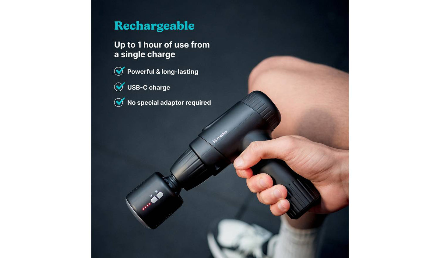 Homedics Novo+ Hot and Cold Massage Gun