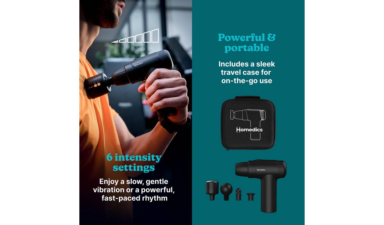 Homedics Novo+ Hot and Cold Massage Gun