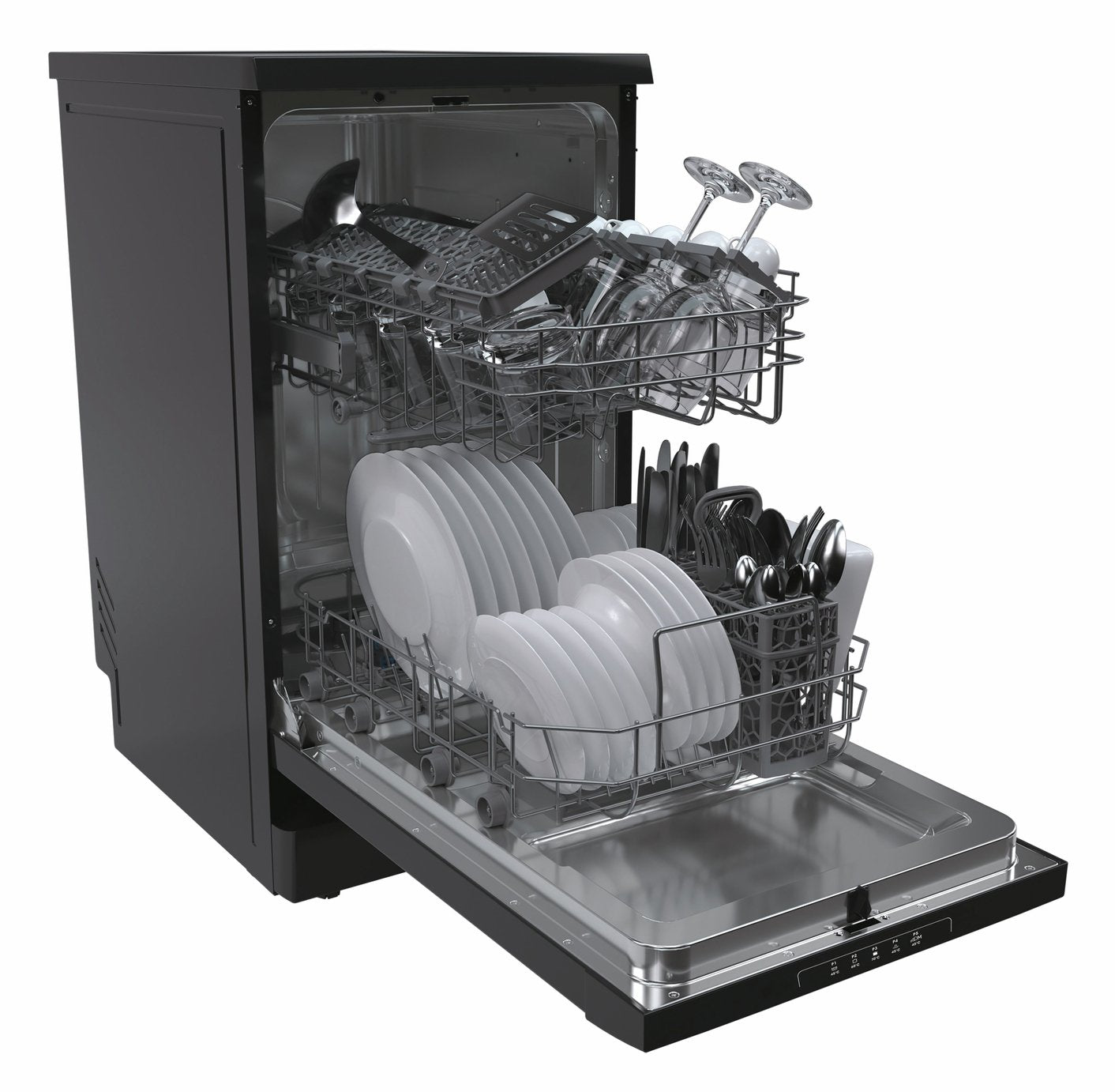Candy CDPH 2L1049B 80 Slimline Dishwasher - Black