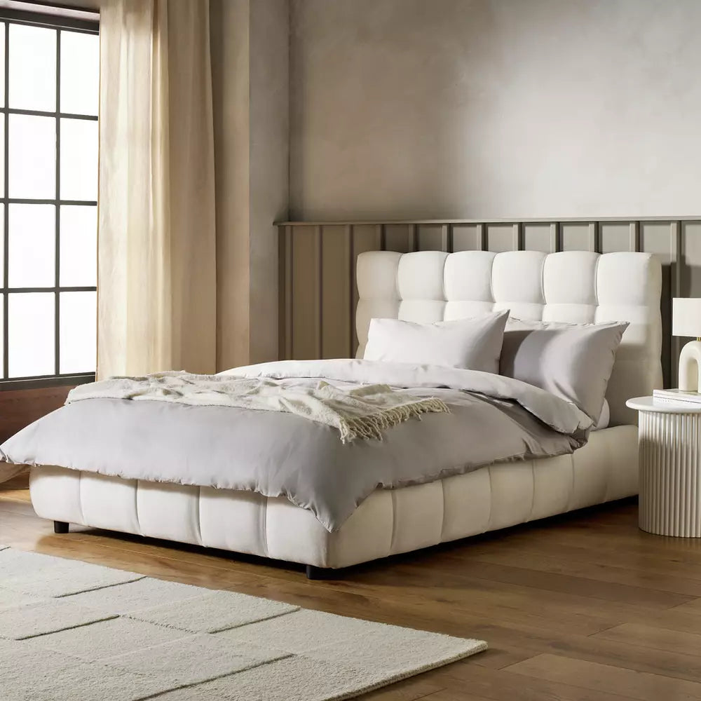 Habitat Bowie Small Double End Lift Ottoman Bed - Cream